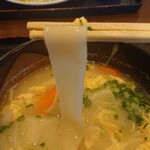 Shokujidokoro Shunsai Tei - 塩白湯幅広麺。