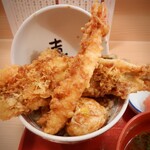 Tempura Ebinoya Arukakitto Kinshi Cho Ten - 穴子天丼1180円