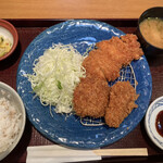 Katsu Mugi Ohtsu Terasu Ten - たわやかヒレとチキンカツランチ　880円