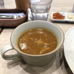 Top's cafe Seibu Higashitsuka Ten - カレーセット(オニオンチキンカレー)