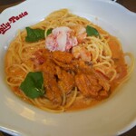 Jolly Pasta Ikoma Ten - たっぷりウニとズワイ蟹のウニトマトクリーム