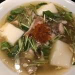 鴨出汁中華蕎麦 麺屋yoshiki - キンキ出汁のお雑煮風ラーメン