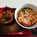 Chikkou Men Koubou Nakano Shima Ten - 令和3年1月
                      本日のうどん定食
                      鶏天きざみうどん＋卵かけご飯 690円