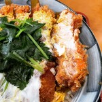 Tonkatsu Gatten Mizuki Ten - 厚切りロースかつ丼(断面)