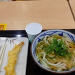 Marugame Seimen Ion Moru Hamamatsu Shina Ten - えび天ぷらとかけ並