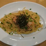 Pasta no Mori Bandai Ten - たらことエビの和風（大盛）