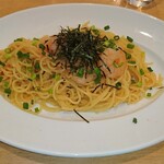 Pasta no Mori Bandai Ten - たらことエビの和風（大盛）