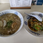 Ikuno Hanten - 飯店セット　　　塩ラーメン+中華飯