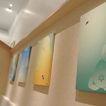 Nana's Green Tea Ion Hamamatsu Ichino Ten - パステル調の絵が可愛らしい店内