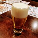 Tabedokoro Kizuna - たべどころ 絆　乾杯の「ザ・モルツ」500円×2＝1000円(税別⇒1100円)