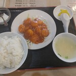 NEW Shanghai - エビチリ定食600円(税込)