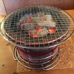 Genki Shichirin Yakiniku Gyushige Keisei Koiwa Ten - 中心部分とその周辺は熱いよ。なぜなんやろ？