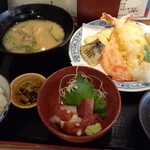 Uoteru Sushi Yao Ten - 豪華天ぷら定食