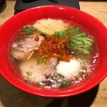 Shio Ramen Honmaru Tei Yokohama Ten - 赤丸塩ラーメン