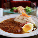 Cafe salon de omas - 大豆ミートのヴィーガンカレー(1,200円)