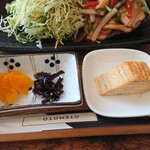 cafe sou sou - 沢庵&塩昆布&卵焼き