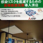 Izakaya Jirocho - 厚労省推奨・高機能換気設備を店内天井に5台設置◎