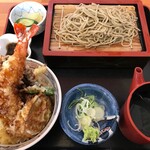 朝日屋 - '21/03/11 天丼セット（980円＋税）