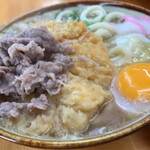 栄楽うどん - スペシャルうどん  たまごとじも選べます