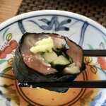 Isoharu - 〆鯖刺身1,080円