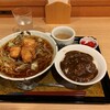 Curry to Ramen Shiraishi - 唐揚げラーメン・ミニカレーセット。880円