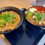 Niku Kobo Senriya Horumon Bar - ハラミ丼と肉そば780円税別