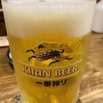 あうん屋 - 生ビール 490円