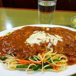 Niagara - カレスパ 900円 、大森券(ライス＆ルウ大盛) 200円、コールスロー 180円、ミニコールスローと合わせて大盛りで