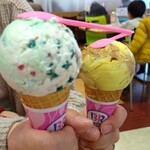 Baskin Robbins Ario Sapporo Ten - ポッピングシャワーとハッピーバターアーモンド