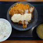 Karayama Gifu Hashima Ten - ナポリタンチキン南蛮定食