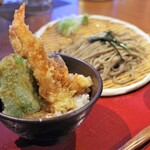 Buuten Hon Ten - ミニ天丼の麺セット