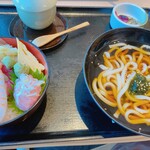 Sushi-ya Ginzo Nonowa Musashi Koganei Ten - 海鮮丼・うどんセット880円