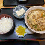 衣笠 - うどん定食　670円