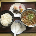 松屋 - おばあちゃんうどん定食¥550