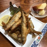 居酒屋れすとらん えび蔵 - わかさぎからあげ,リンゴ