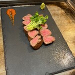 Teppan Tanoshia - 黒毛和牛ランプステーキ