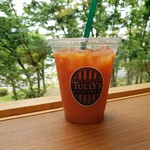 Tully's Coffee Osaka Jo Koen Eki Mae Ten - ブラッドオレンジ。