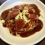 Yoshokuya Iwatsuki - あんかけソースのスパゲティランチ¥1,000
                        バイキング