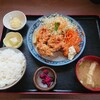 ドライブイン えんや - 唐揚げ&エビフライ定食 ￥850