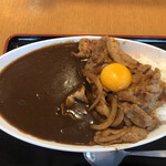 Yaita Kita Parking Nobori Sen Keishoku Food Court - 大盛りスタミナカレー（生姜焼き・卵）900円