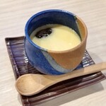 Houshou - 茶碗蒸しも付いていました。具材は、椎茸、かまぼこ、鶏肉です。