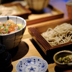 蕎麦前酒場 はんさむ - 海鮮ばらちらし＆蕎麦のセット