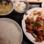 Chinese Shusai Kourai Otemachi Ten - Ｂランチ(若鶏の唐揚黒酢あんかけ定食) ¥800