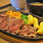 やよい軒 - カットステーキ定食