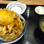 Machi Zushi Torotaku Motosumiyoshi Ozudori Ten - 海鮮MIXかき揚げ半熟玉子天丼