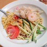 Shumi Ken - 【2021.7.1(木)冷麺セット(中華冷麺＋焼き餃子)1,078円の中華冷麺