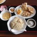 Chahan Jijii - チャーハン+唐揚げ(3個)定食★