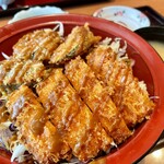 Mikawa - マスの味噌カツ丼@1000円   なんか特別な限定メニューでした。美味しかったです。海鮮を食べたくなったらこちらへ伺えばいいですね！