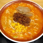 Fuku no Ie - 担々麺 1.5辛(850円也) 大盛無料サービス！
                        麺が柔らかかったのがちと残念_φ(TдT )