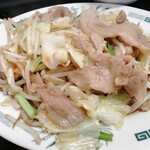 Hidakaya Asakusaekimaeten - 肉野菜炒め　ボリュームもそれなりにあるよ